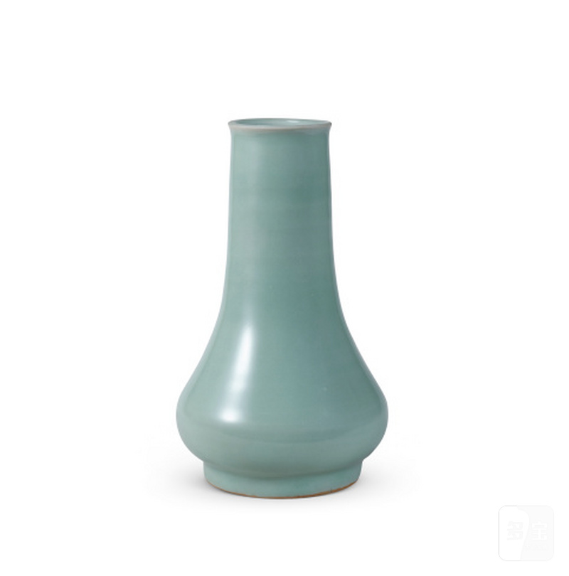 明 龙泉粉青釉长颈瓶
